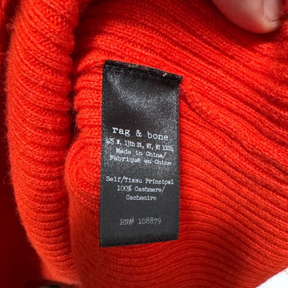 007 RAG & BONE Women's Liliana Long Sleeve Cashmere Sunburst Dress, Large - Picture 8 of 14